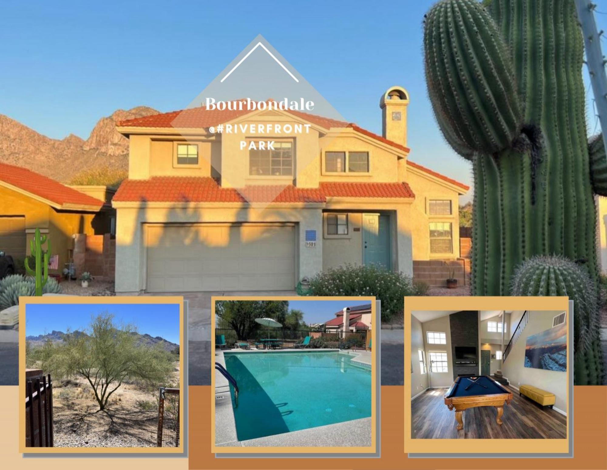 Private Home - Billiards, Mountain Views, Private Desert Access, Hoa Pool & Spa, Bbq, At Lambert Park - Bourbondale Tucson Kültér fotó